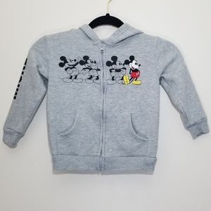Mickey Mouse Zip Up Disney Sweater Size 4T